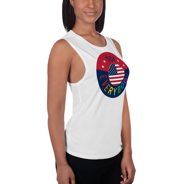 America for Everybody Ladies’ Muscle Tank