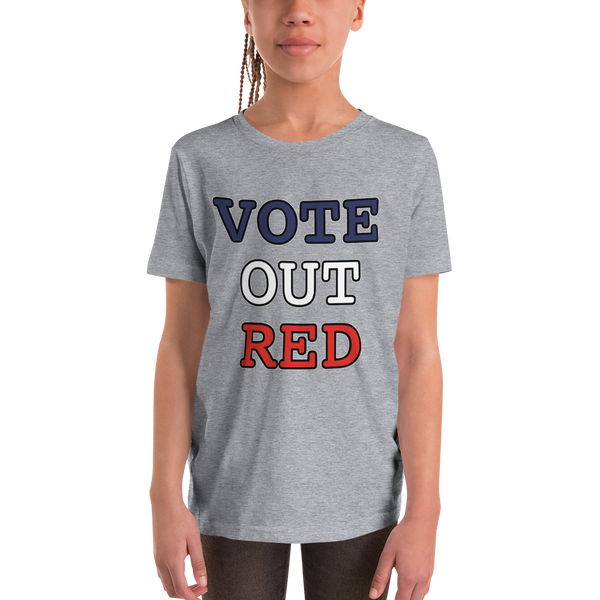 VOTE OUT RED  Youth Short Sleeve T-Shirt