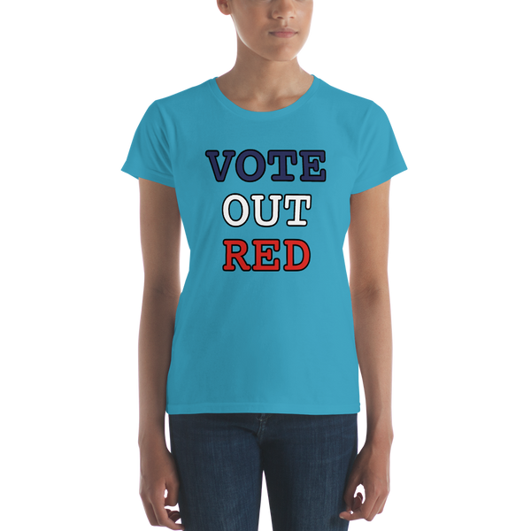 VOTE OUT RED  Women's short sleeve t-shirt