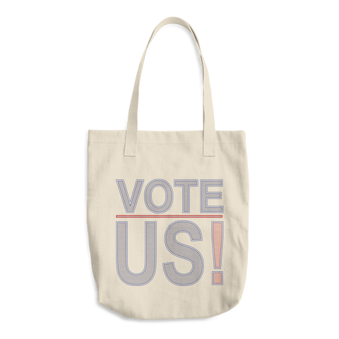 Vote US!  Cotton Tote Bag