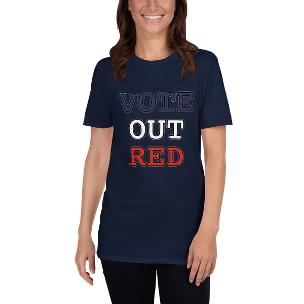 VOTE OUT RED  Short-Sleeve Unisex T-Shirt