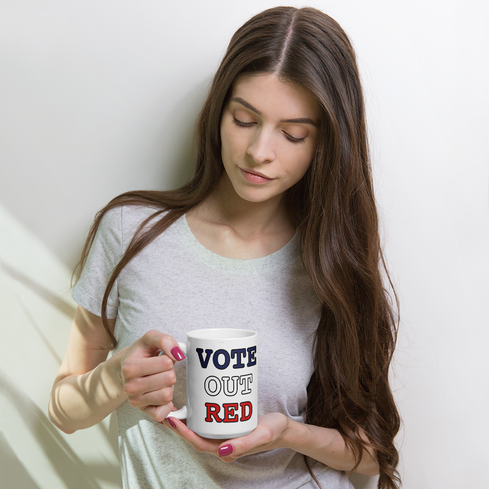 VOTE OUT RED  Mug