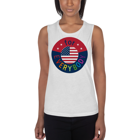 America for Everybody Ladies’ Muscle Tank